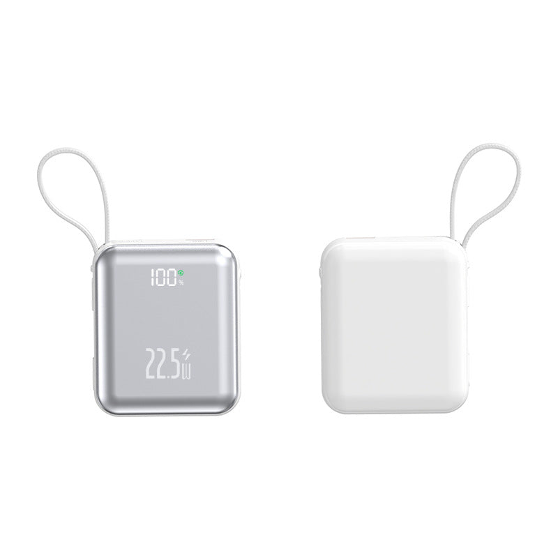 Tragbare Powerbank mit Digitaler Anzeige und Integriertem Kabelmanagement Brehn