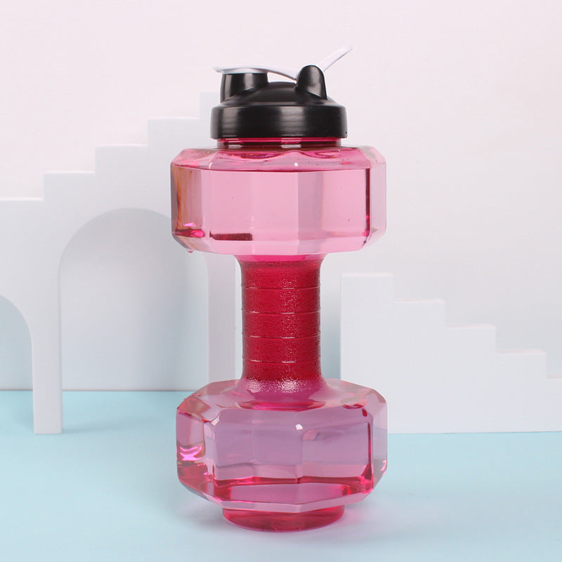 Unisex Fitness Wasserflasche in origineller Hantel-Form Brehn