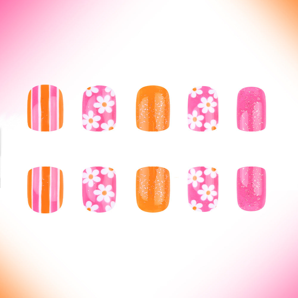 Vibrant Floral Nail Art Kit Brehn