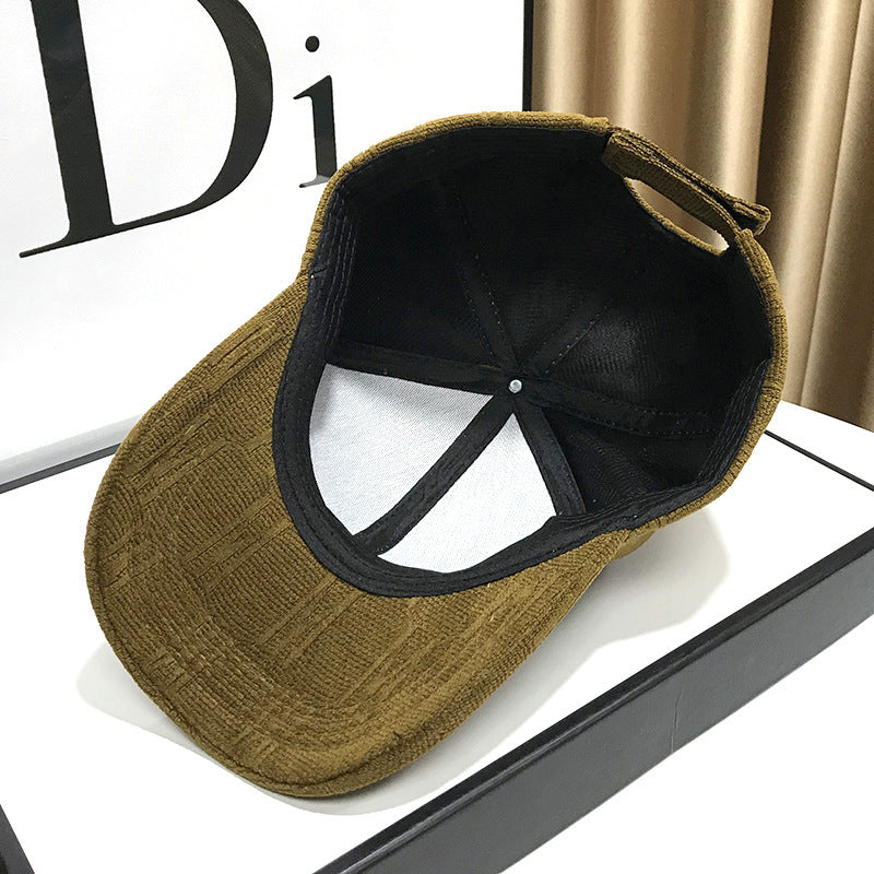 Damen Texturierter Stoff Baseballcap Brehn