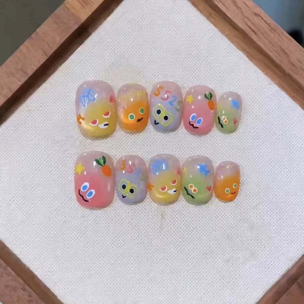 Verspielt Charakter-Themen Nagelkunst Set Brehn