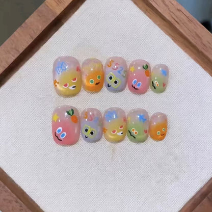 Verspielt Charakter-Themen Nagelkunst Set Brehn