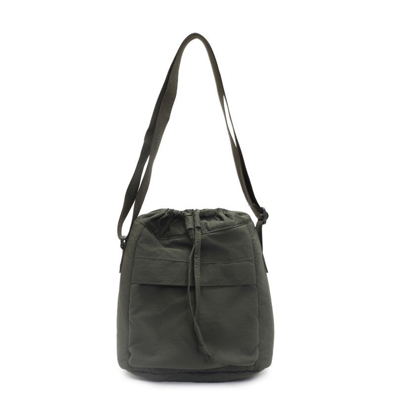 Lässige Kordelzug-Eimer-Tasche Brehn