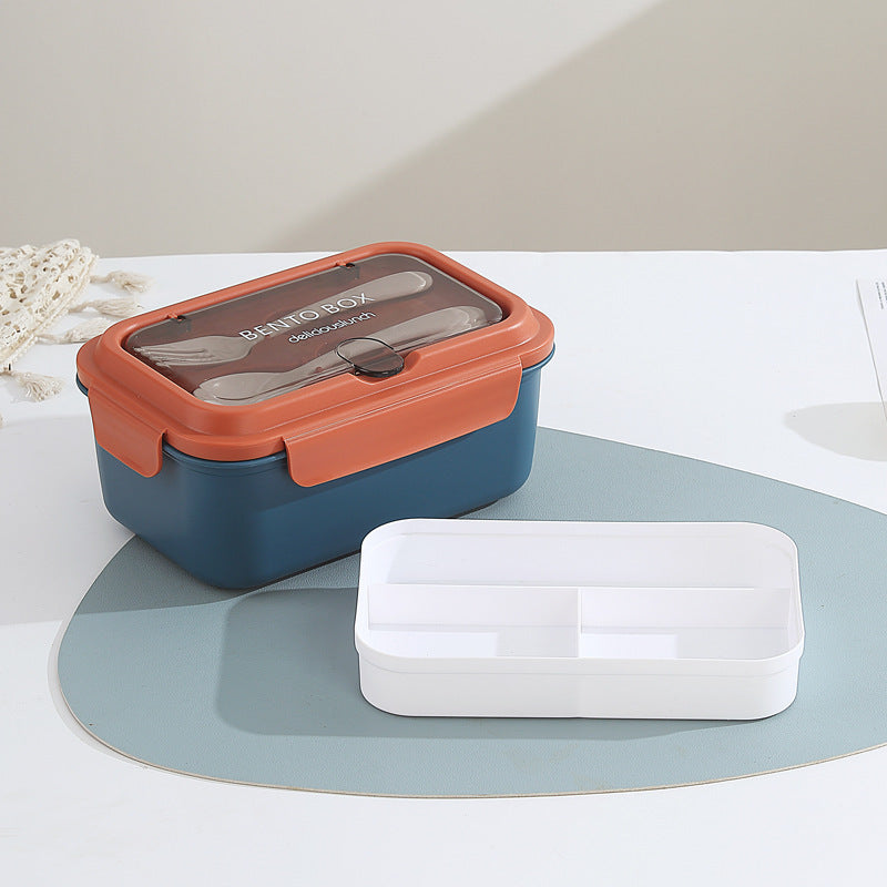 Multi-Compartment Bento Lunchbox mit integrierten Besteck