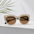 Damen modische Cat-Eye Sonnenbrille mit breiten UV-Schutz Gläsern Brehn