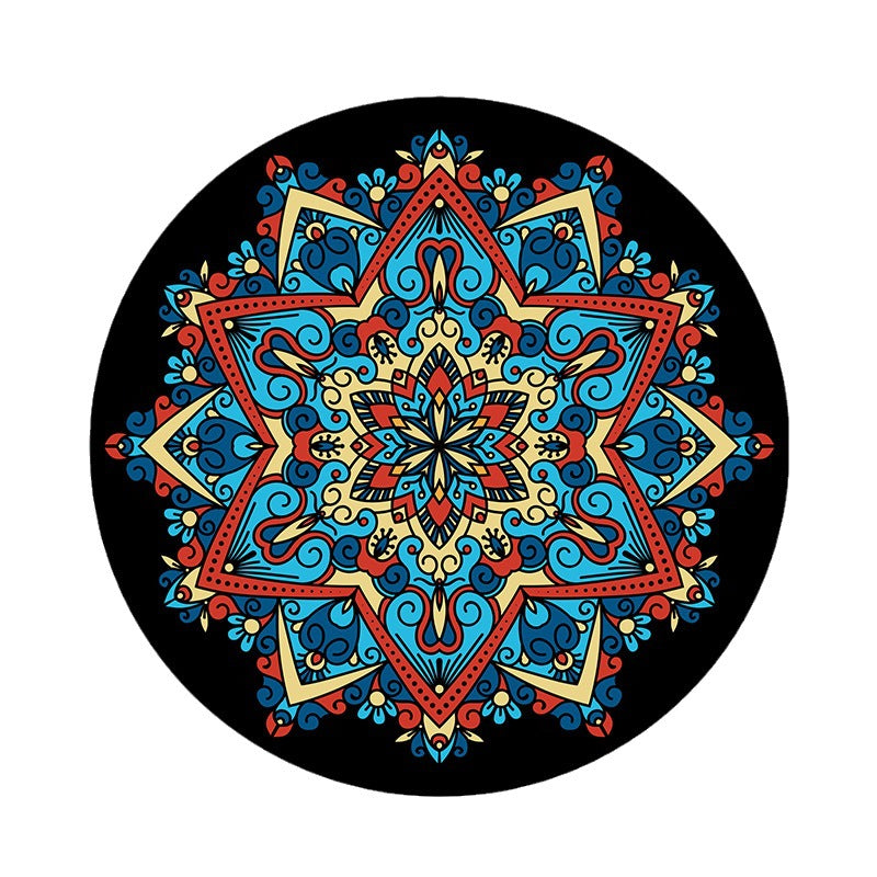 Mandala Druck runder Teppich Brehn
