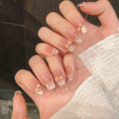 Künstlerische Press-On Nagelkunst