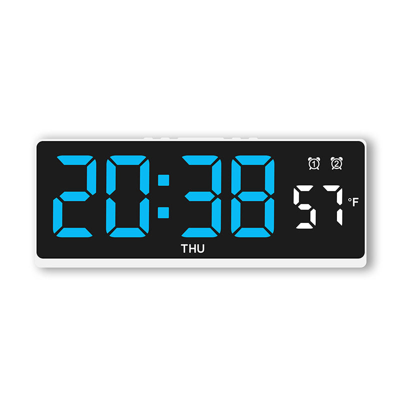 Digitaler Wecker mit Großem Led-Display und Wetteranzeige Brehn