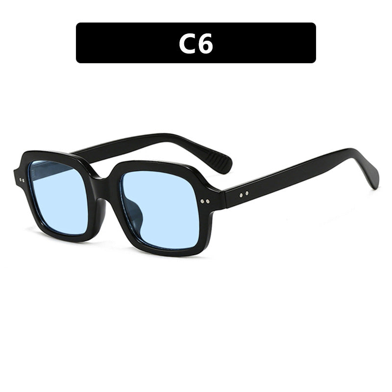 Damen moderne quadratische Sonnenbrille mit breitem Rahmen und elegantem Design Brehn