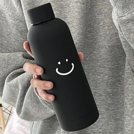 Damen Isoliertrinkflasche mit modernem Smiley-Design Brehn