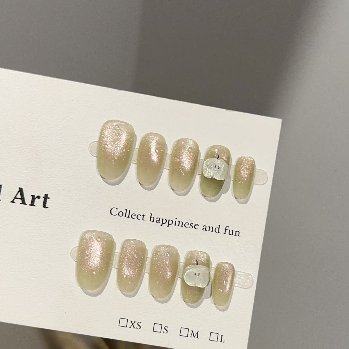 Elegantes Glitzer-Press-On-Nagelkunst-Set