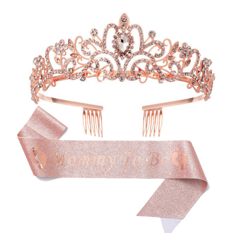 Damen Hochzeits-Tiara mit personalisiertem Band Brehn