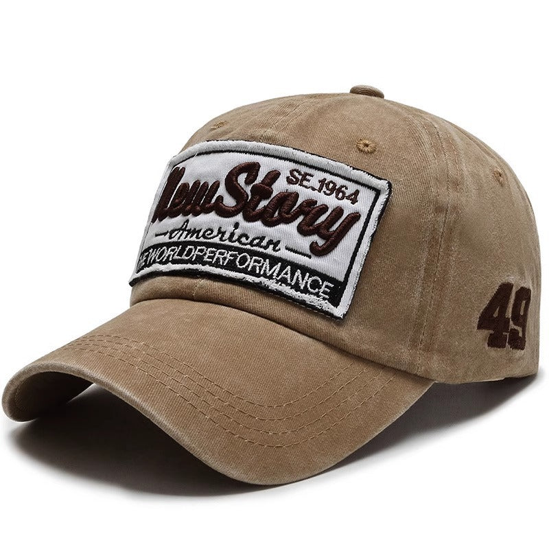 Herren Vintage-inspirierte gestickte Freizeitmütze Brehn