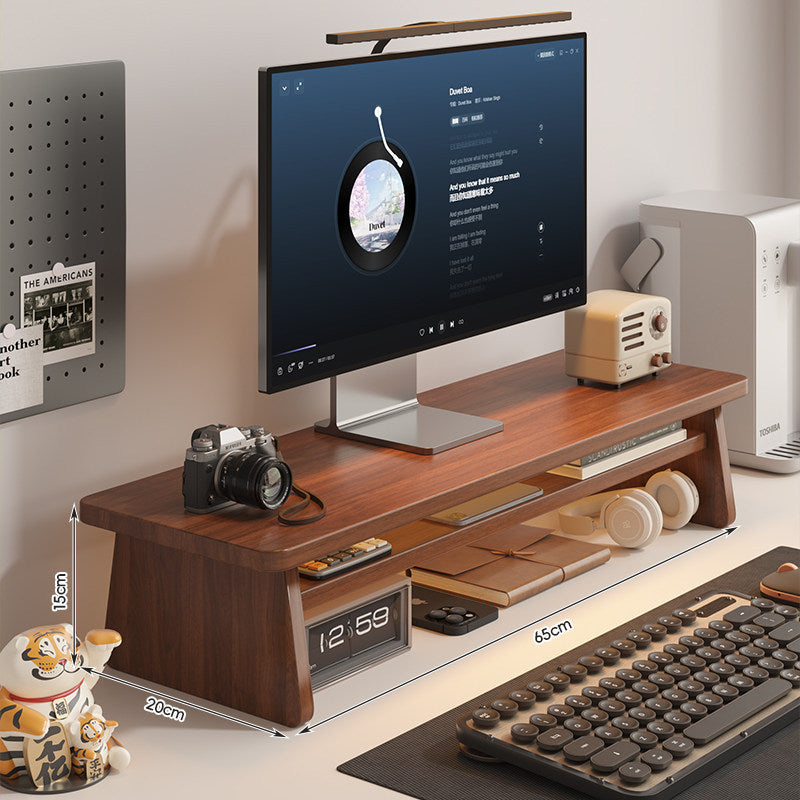 Moderner Holz-Monitorständer mit Stauraum Brehn