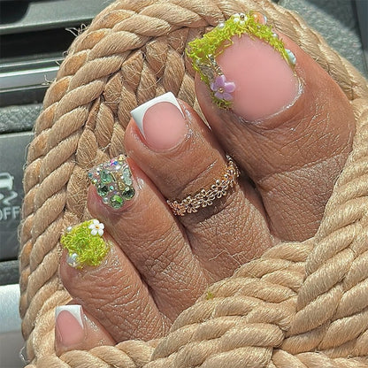 Floral Design Press-On Nails Set Brehn 1788496077