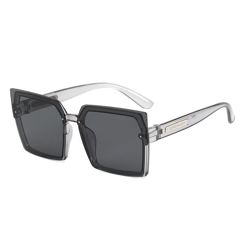 Damen Modische quadratische Sonnenbrille mit stylischem zweifarbigen Rahmen Brehn