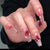 Künstlerisches Floral Verziertes Press-On Nail Set Brehn