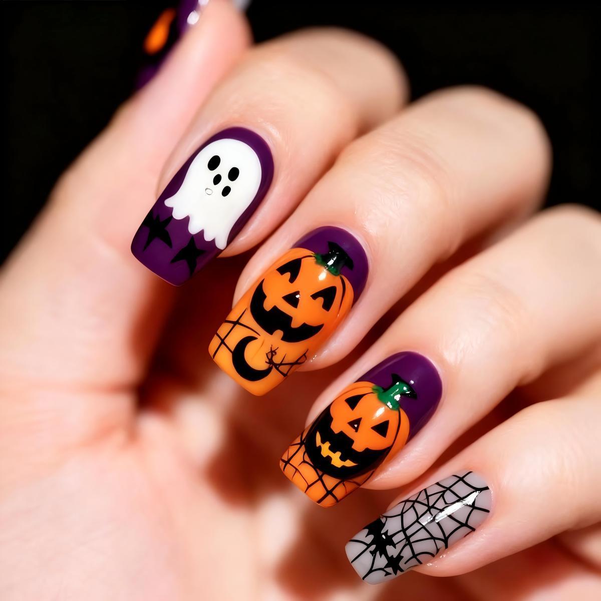 Kreative Halloween Nagelspitzen Brehn