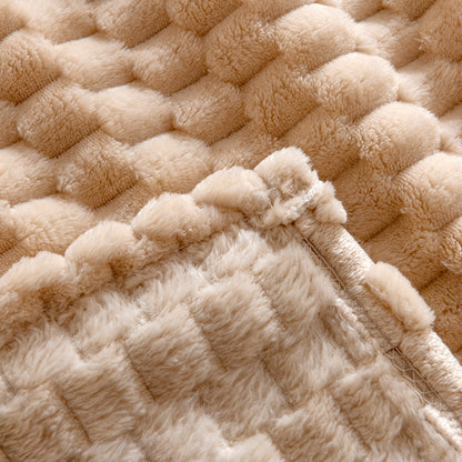 Damen Flauschige und strukturierte Kuscheldecke Brehn