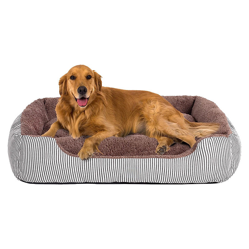Orthopädisches Weiches Gestreiftes Hundebett