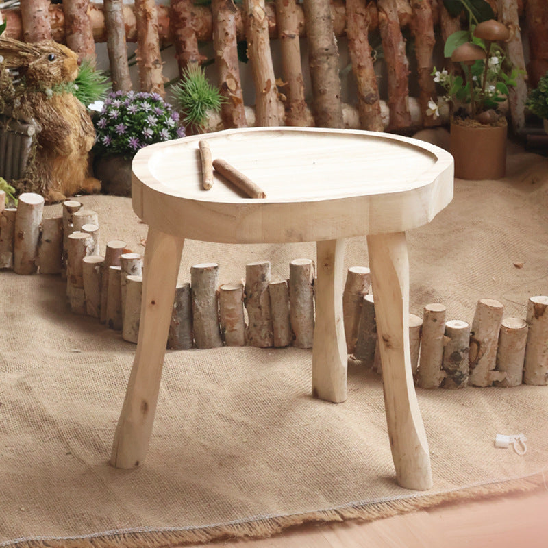 Moderner Holzfußhocker Brehn