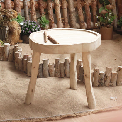 Moderner Holzfußhocker Brehn