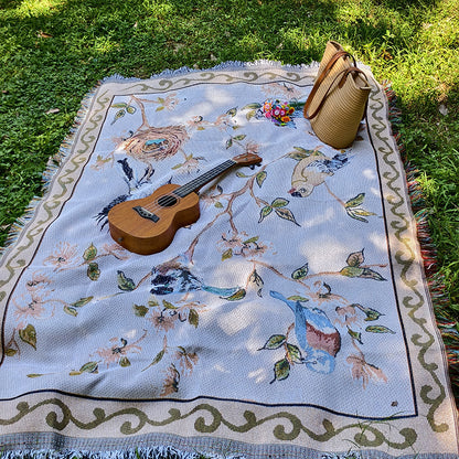 Künstlerisch Floral Musterteppich Wurfdecke