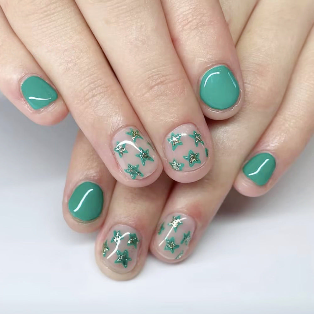 Stern-verzierte Gel-Nagelkunst Brehn