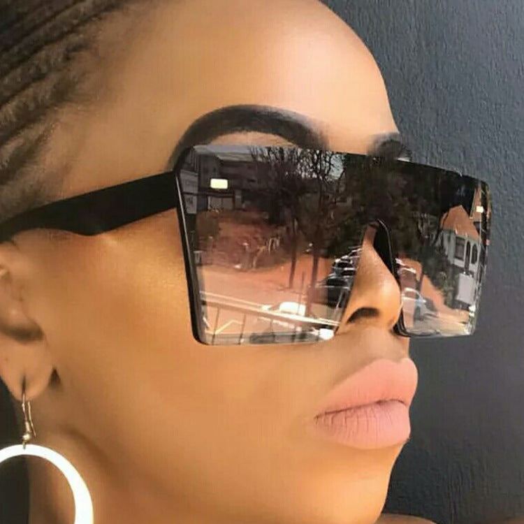 Damen Oversized Shield-Sonnenbrille Brehn