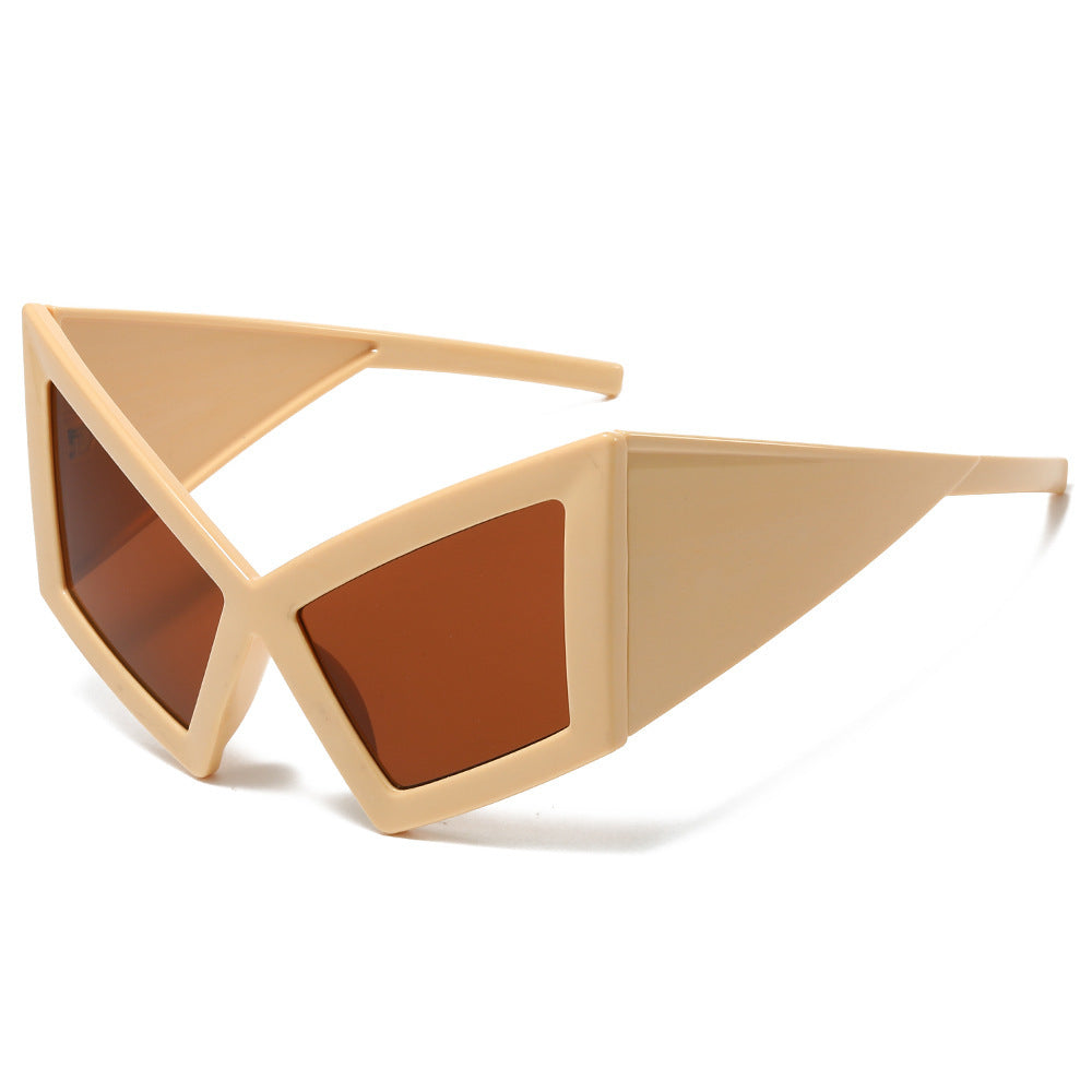 Futuristische Geometrische Schild Sonnenbrille Brehn