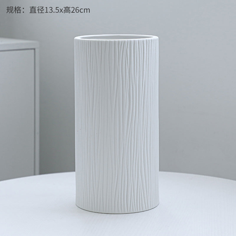 Texturierte Holzmaserung Dekorative Vase