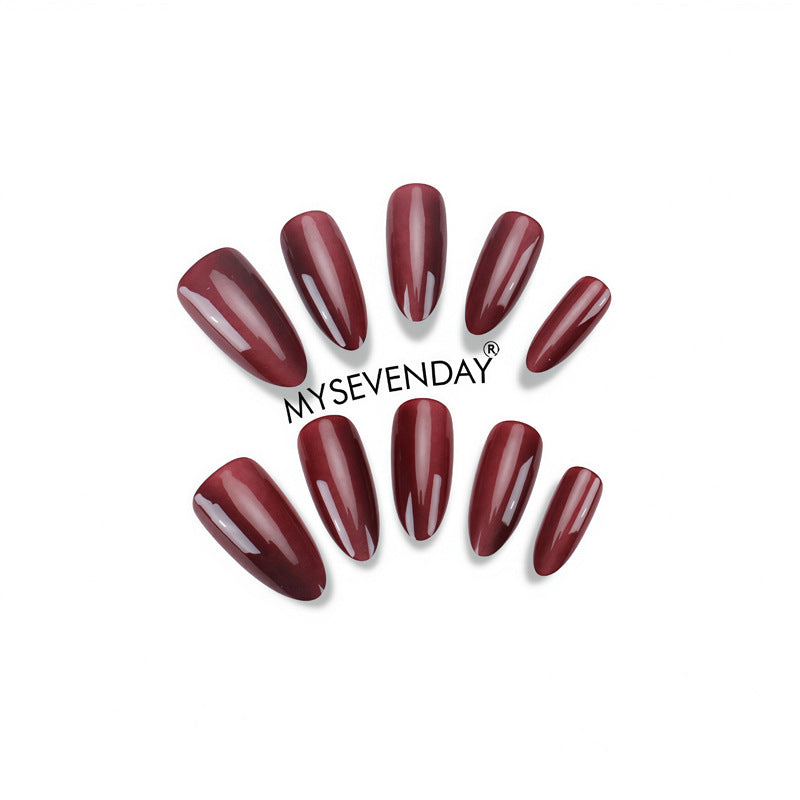 Premium Ombre Stiletto Druck-Nägel Brehn