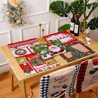 Festliche Tischdecke mit Weihnachtsmotiven Brehn