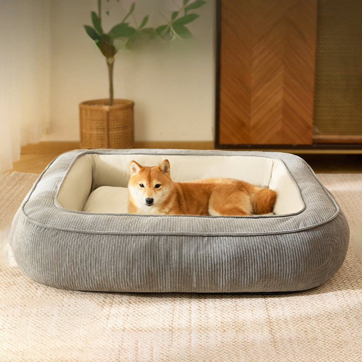 Luxuriöses rechteckiges Hundebett