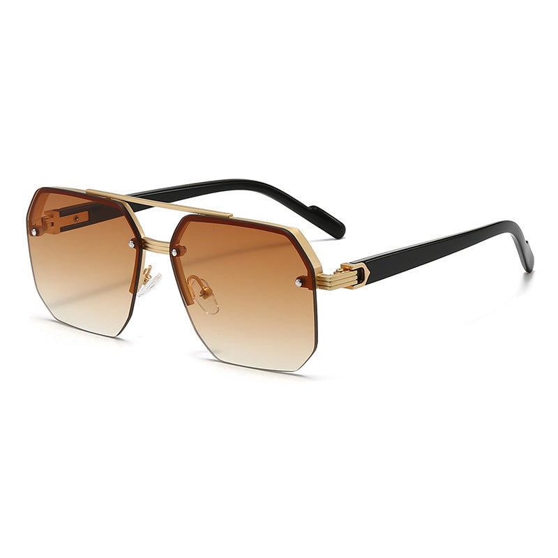 Damen modische Sonnenbrille im trendigen Sechseck-Design Brehn