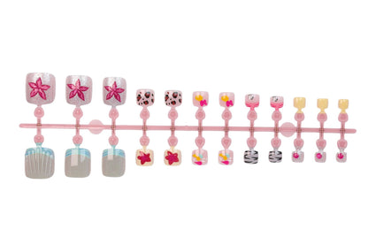 Kunstnagel Set mit verspielten Sommermotiven Brehn
