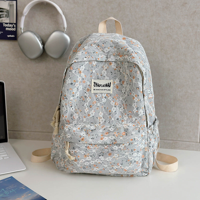 Blumenmuster Freizeit Rucksack