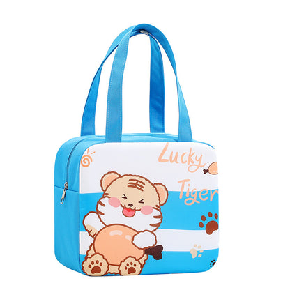 Adorable Cartoon Isolierte Lunch Tasche