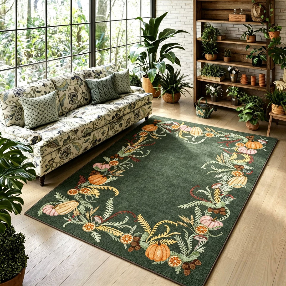 Eleganter floraler Teppich