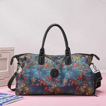 Stylische Blumenprint-Wochenend-Duffle-Tasche Brehn