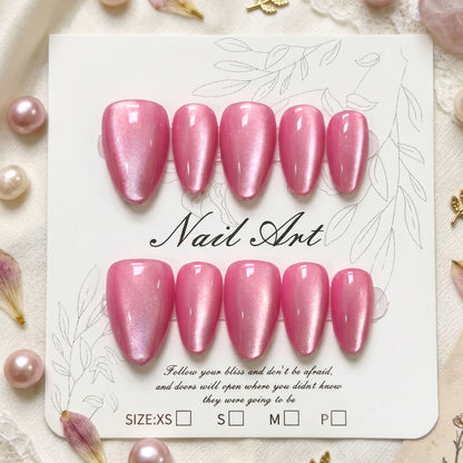 Premium Langanhaltende Press-On Nagelset