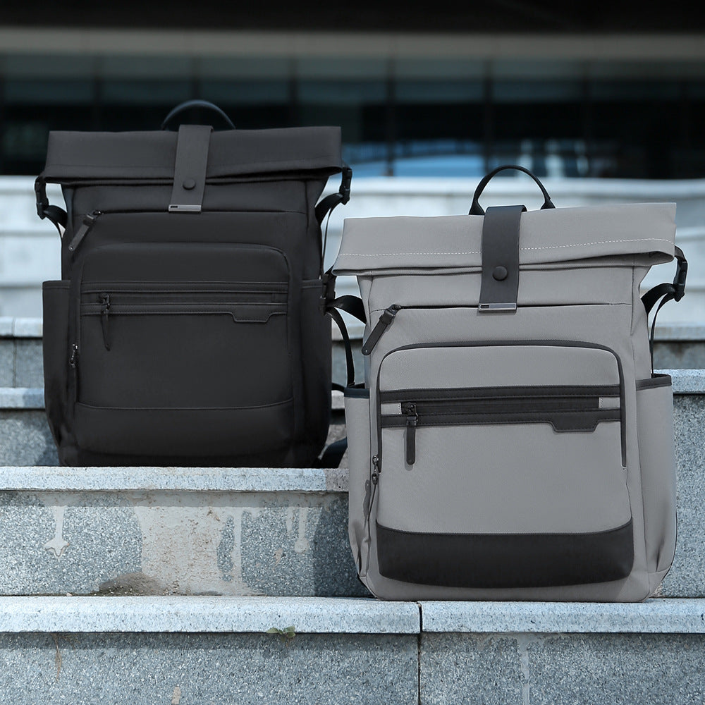 Stylischer Roll-Top Reise-Rucksack Brehn