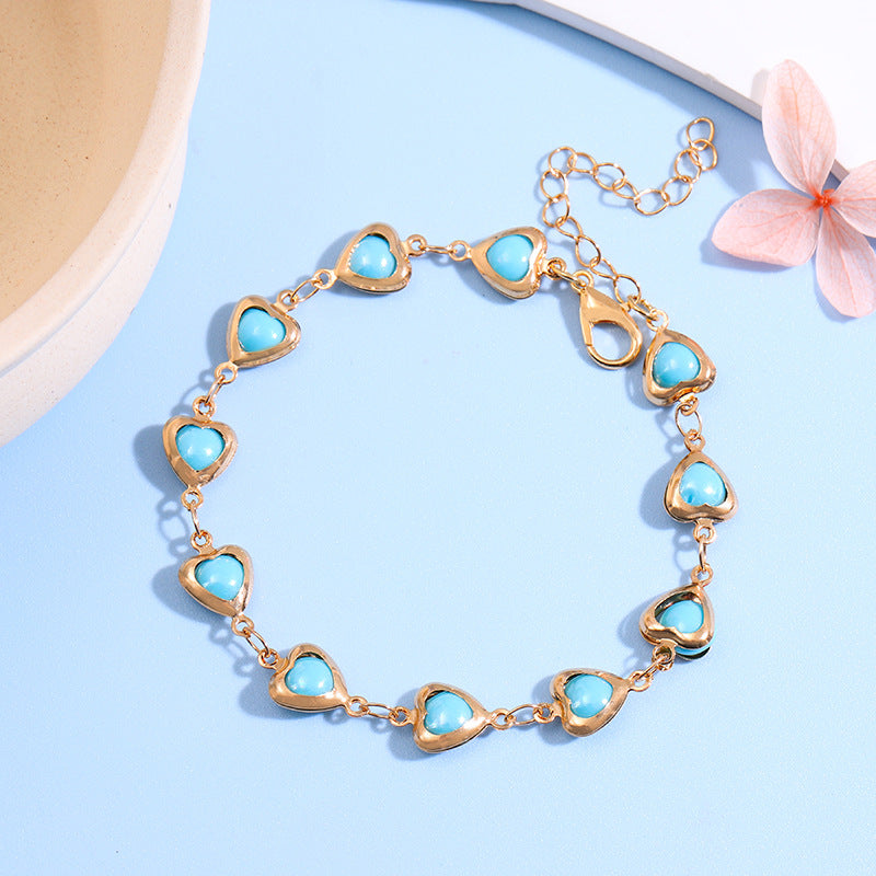 Herzförmiges Link-Armbändchen Brehn