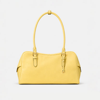Klassische Strukturierte Lederhandtasche