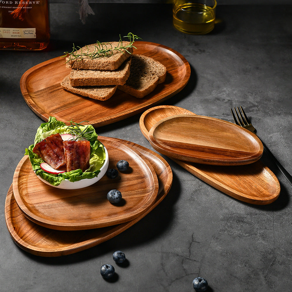 Elegante Holzservierplatte mit Ergonomischem Design Brehn