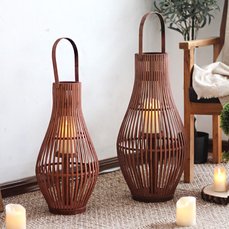 Elegante Rattan-Laterne Brehn