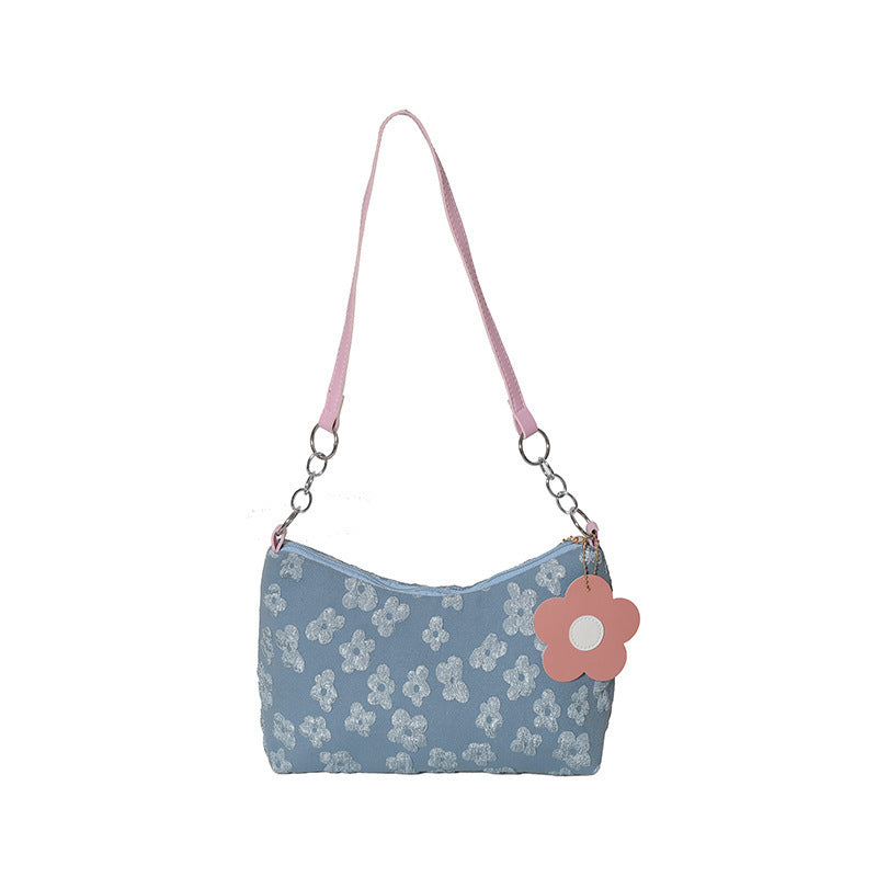 WoStylish Hobo-Handtasche mit floralem Charm Brehn