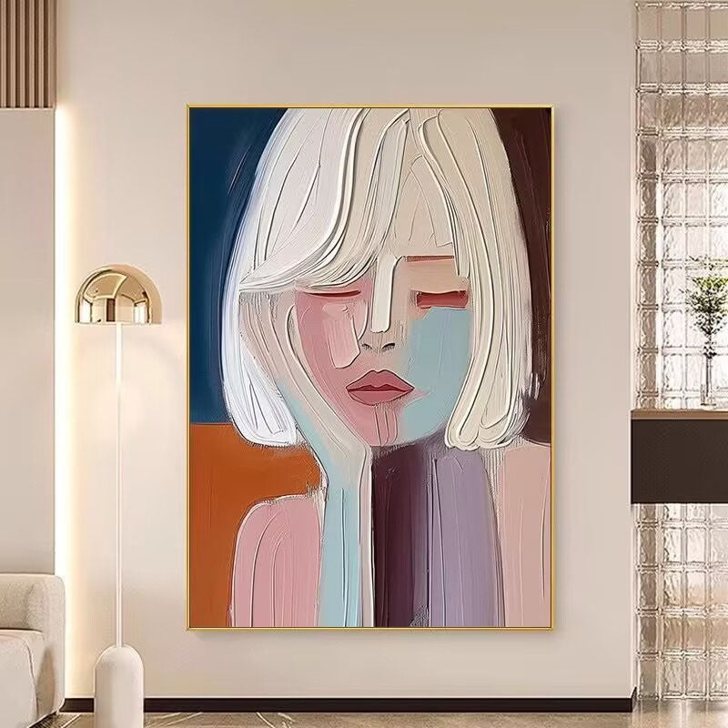 Abstrakte Porträt Leinwandkunst