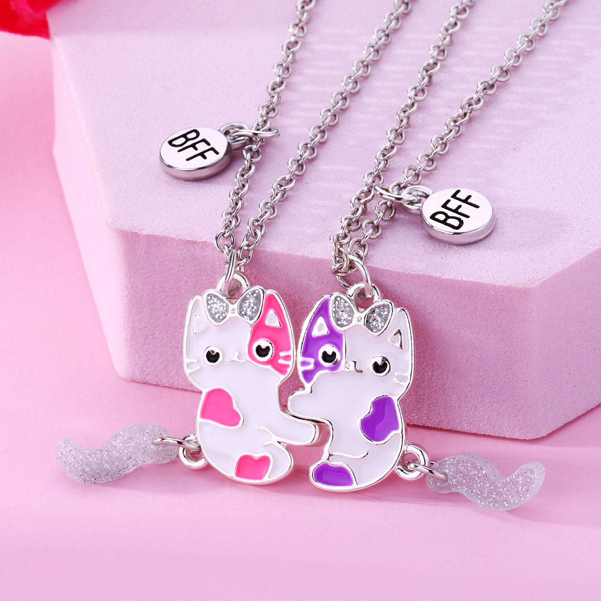 Freundschaft Katze Charm Halskette Brehn