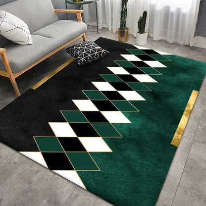 Luxuriöser geometrischer Designteppich